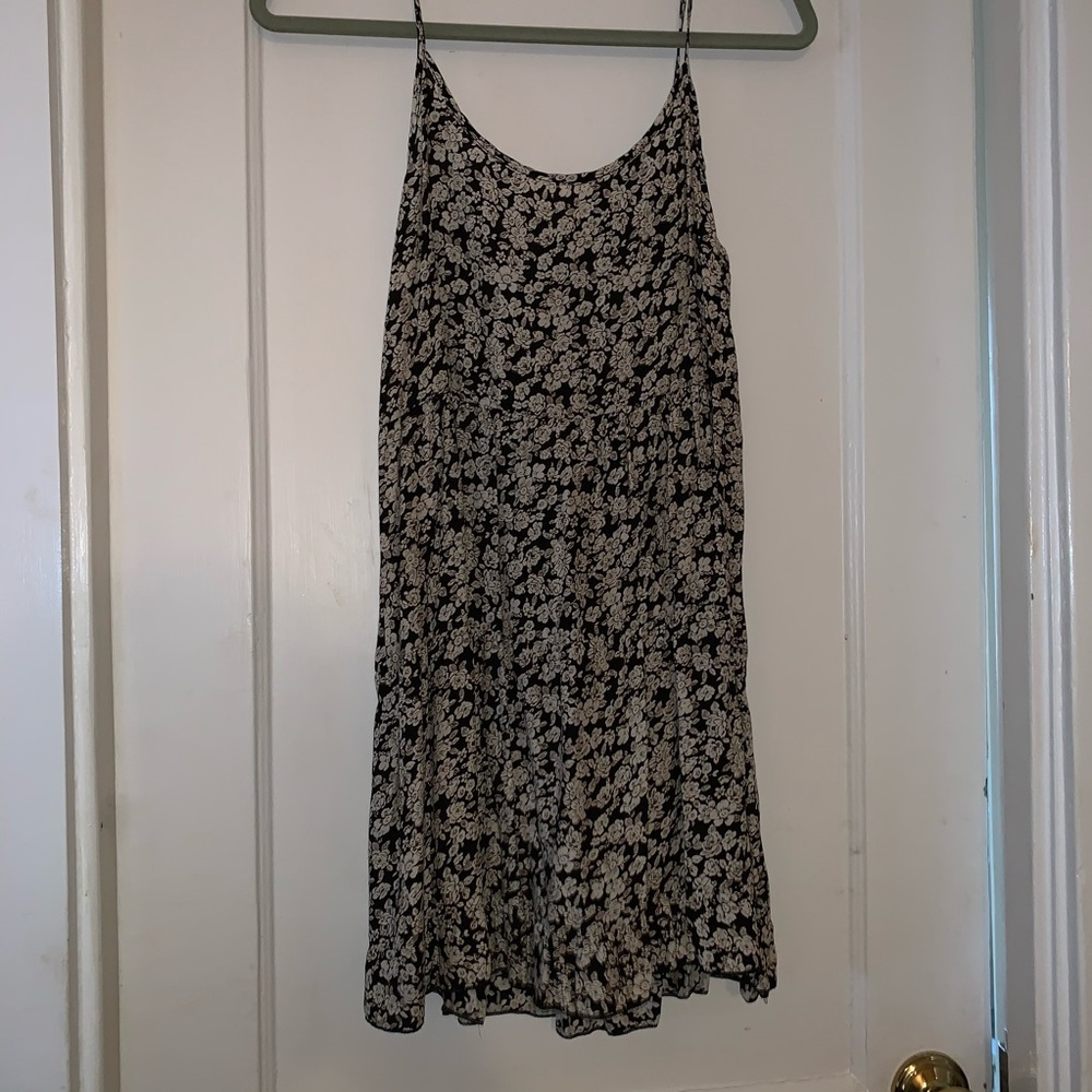 flowing flower print dress